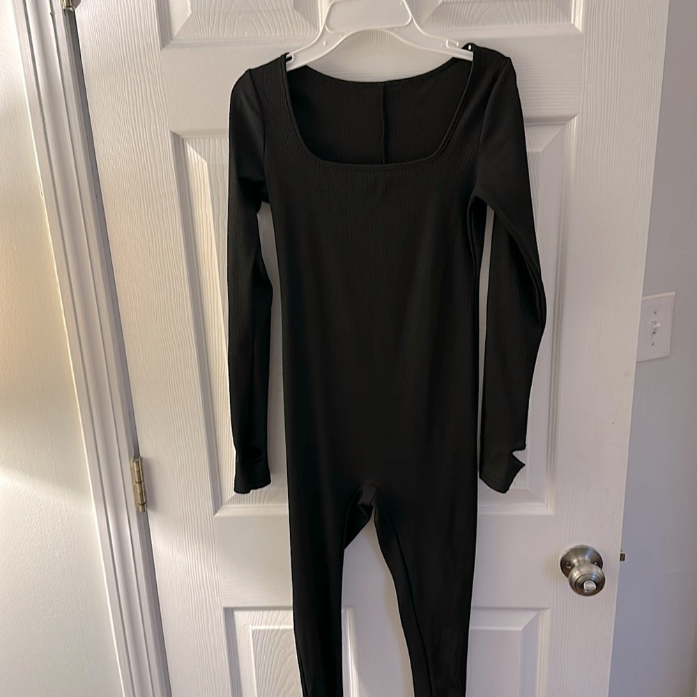 Long sleeve slim fit jump suit